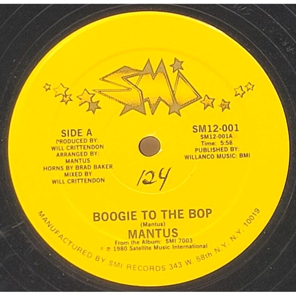 MANTUS - BOOGIE TO THE BOP / ALL NIGHT, THAT'S RIGHT - FUNK SOUL SINGLE